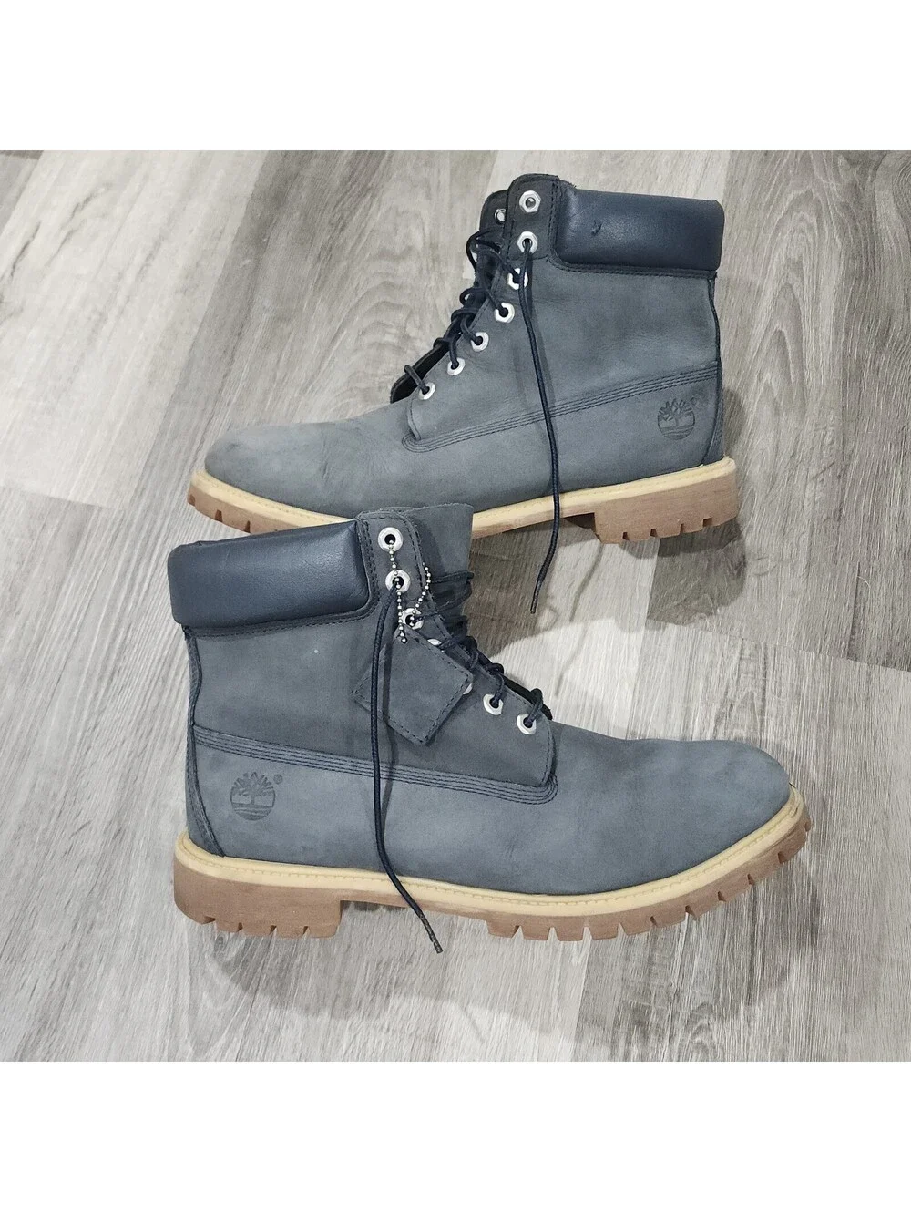 Timberland 6 Inch Premium Dark Blue Gum Boot Waterproof Combat Mens 13